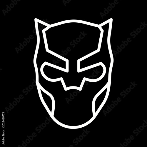 Tablou pe pânză Masked Avenger Vector Icon