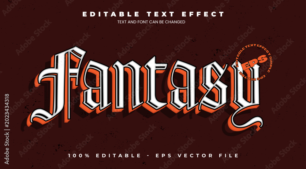 Foto Fantasy Editable Text Effect with Dark Stone Texture and Medieval Fantasy Style