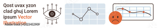 Foto Data analysis, business trends, market forecasting, stock performance, economic analysis, visual communication