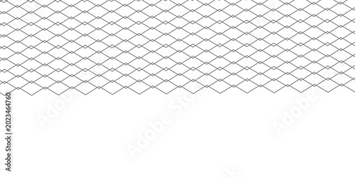 Chain link fence detail against a neutral background security barrier concept