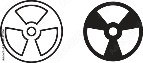 Fotografia Radioactive icon for social media, app, and web design