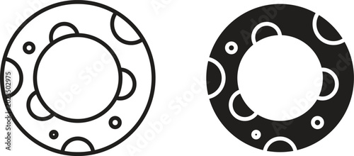 Rubber ring icon for social media, app, and web design. Vector illustration.