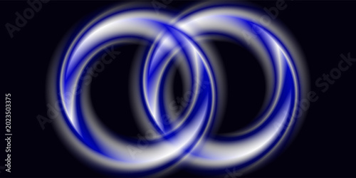 Foto In the cyclone of blue