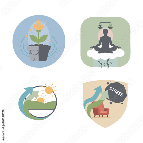Burnout Recovery Icons