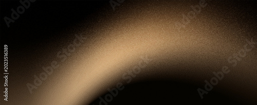 Konstfotografi Abstract dark gold and brown gradient background with grainy noise texture, glowing wavy shapes, and retro bronze shimmer for banner or poster design