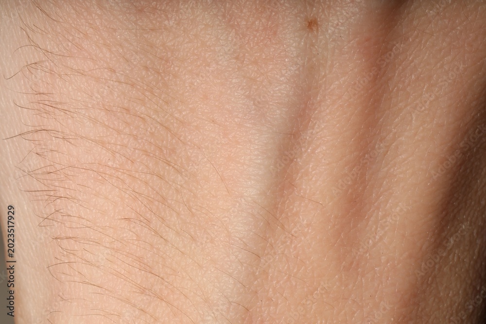 Naklejka premium Texture of normal skin as background, closeup