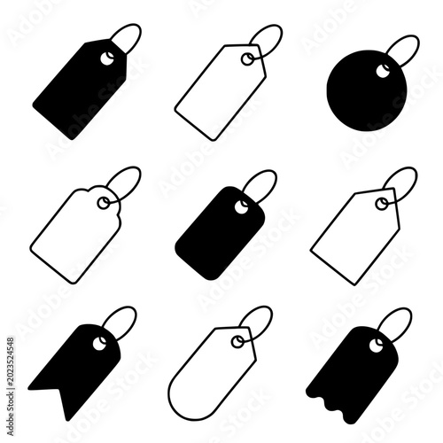 Price Tag Icon Collection for Retail and Commercial Use