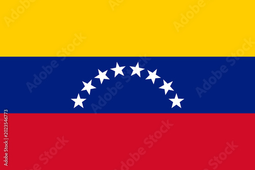 Εκτύπωση καμβά The Venezuelan flag in correct proportions 2 to 3