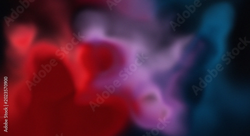 Abstract Red and Blue Smoke Background, Soft Blurred Colorful Nebula Backdrop