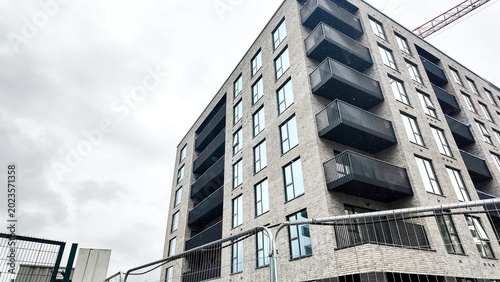 modern apartment building in the city