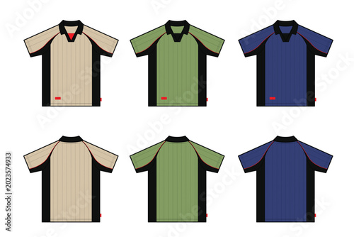 Konstfotografi Set vintage sports jersey designs, jersey jackets for sports clubs
