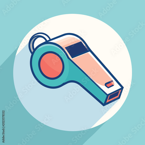 Foto Whistle Device Sports Referee Tool.