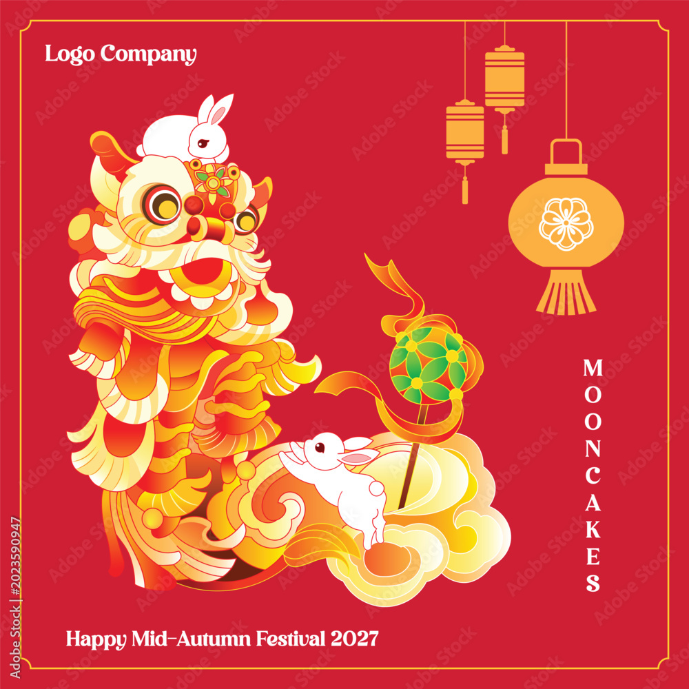 Naklejka premium Mid Autumn Festival