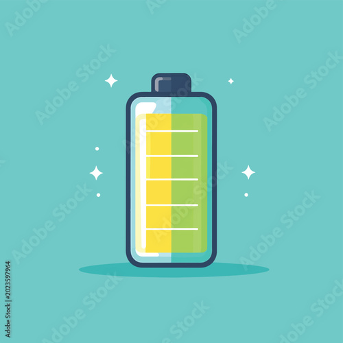 Photos Battery full energy power icon.