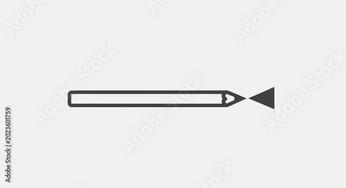 Schilderij op canvas Eraser Pencil Drawing Tool Stationery.