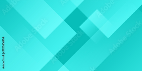 Colorful abstract geometric background with green turquoise gradient color combination.