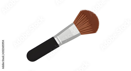 Fotografie powder, makeup, brush, cosmetic, beauty, blush, foundation, fashion, salon, skin