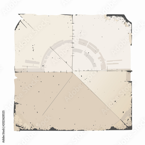 Adobe Illustrator Artwork Vintage Technical Paper Collage Background