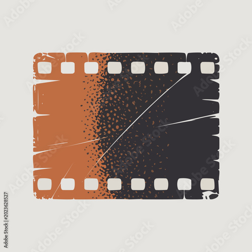Vintage Film Negative Frame Overlay Adobe Illustrator Artwork