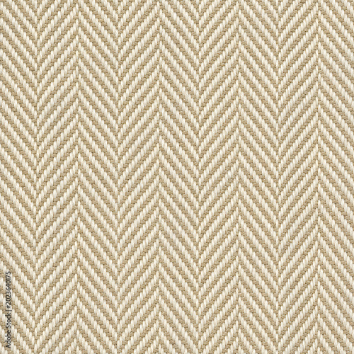Fotografía Seamless Neutral Herringbone Fabric Texture Close Up