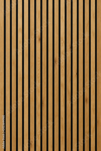 Wooden Slats with Deep Shadows Abstract Background