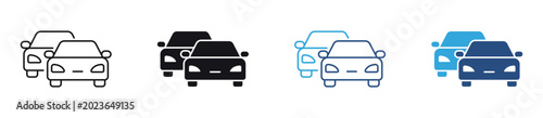 Foto Car Fleet Icon Set