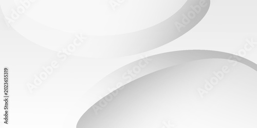 Foto white background with abstract curve shape and swirl line decoration