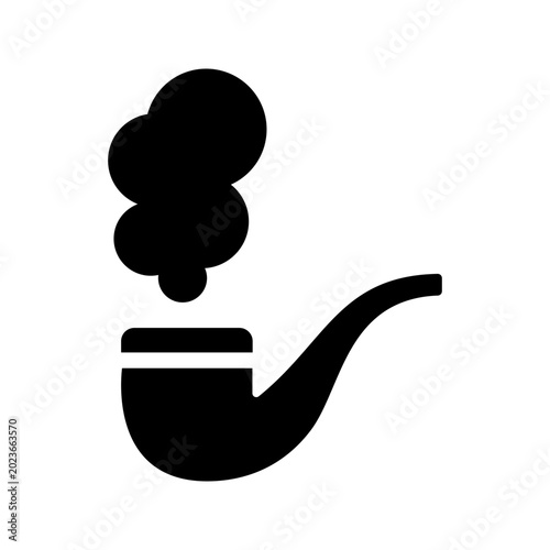Quadro em tela Tobacco pipe icon