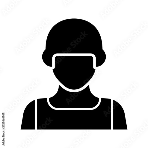 Canvas Print Military soldier icon