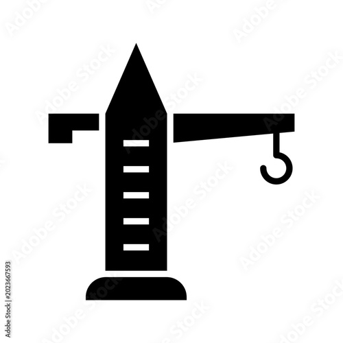Foto Tower crane icon
