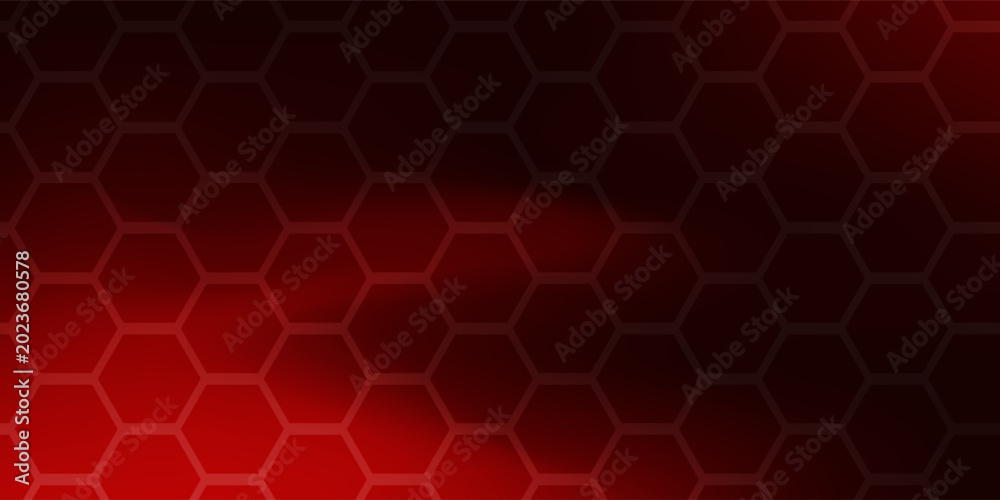 Fototapeta premium Abstract dark red and black hexagon background with geometric honeycomb pattern and gradient effect vector illustartion eps 10 benner poster modern desain