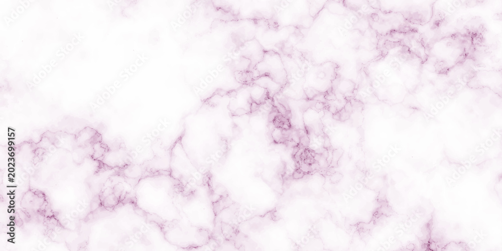 Fototapeta premium Panorama blank concrete marble white and pink rough wall for background. Paper texture and vector design stucco gray stone table top view. White Carrara marble texture background.
