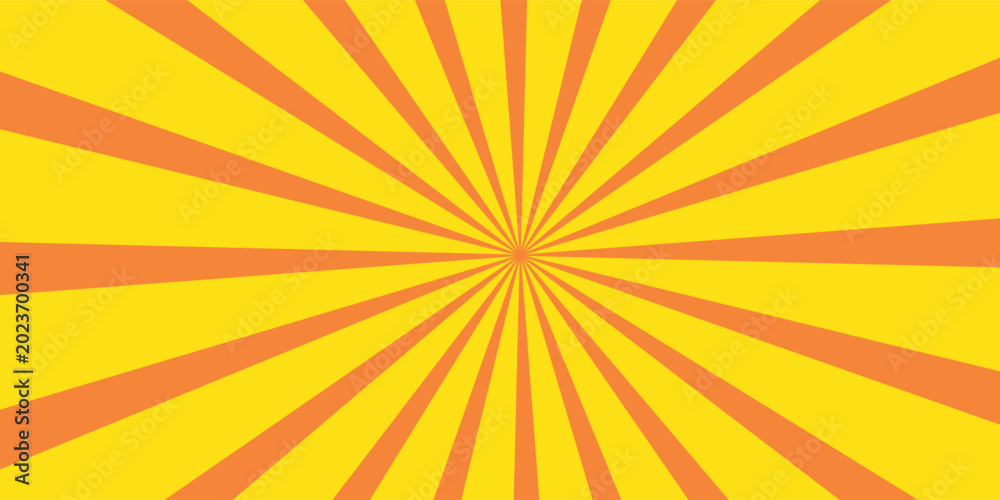 Obraz premium Abstract Blue Sunburst Background with Retro Radial Sun Rays