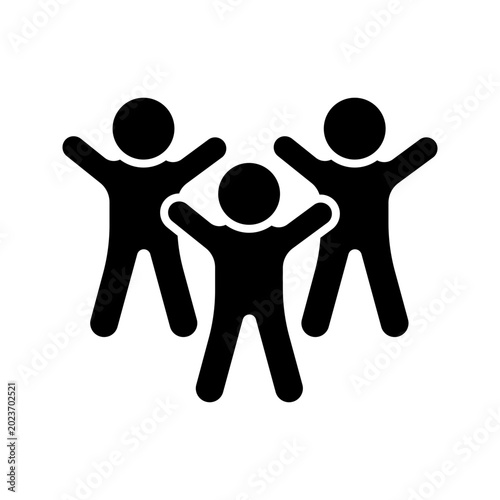 Slika na platnu Cheerleading team icon