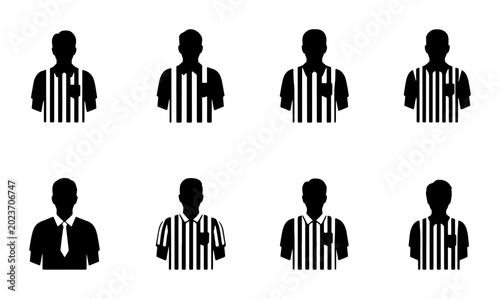 Schilderij op canvas Business Meeting Silhouettes, Corporate Teamwork Icons, Office Professionals Gro