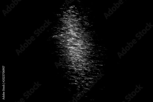 Принти на полотні Abstract monochrome shimmering light reflecting on dark water ripples