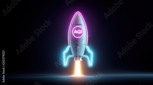 AGI and Superintelligence Recursive Self Improvement AI Agent Concept