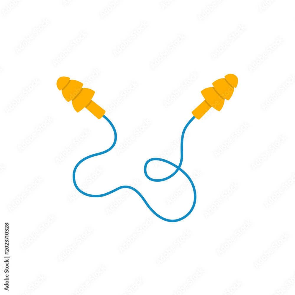 Fototapeta premium Earplug vektor Illustration 