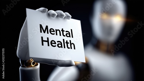 Artificial intelligence listening assistant concept for mental health support