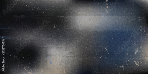 Bild auf Leinwand Raindrops trace delicate patterns on a dark, textured vintage window, blending a