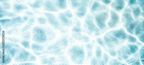 Tableau sur toile Blue and white water ripples light surface overlay background