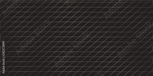 Foto Black lines square pattern on metal background