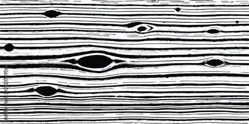 Foto Abstract black and white wood grain pattern with distinct knots wood texture org