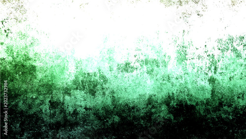 Foto Abstract textured grunge background, gradient from white to deep green, with organic speckles and rough imperfections, suggesting natural decay or growth