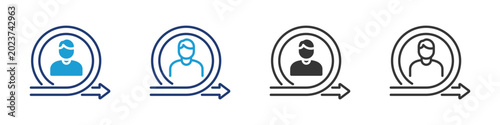 Retention icon set collection multi-style.