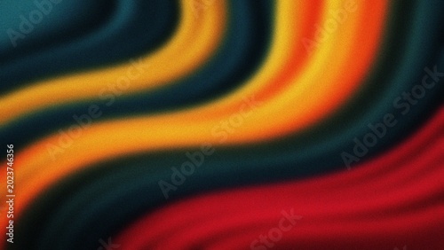 Fotografie Abstract Juneteenth celebration with flowing colors symbolizing freedom and heri