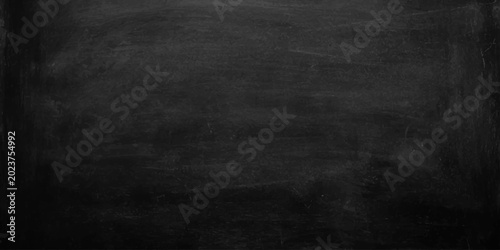 Cuadro en lienzo Blackboard background with chalk dust texture streaks and smudges