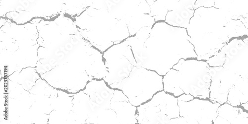 Quadro su tela White and black rough, scratch, splatter grunge pattern design brush strokes