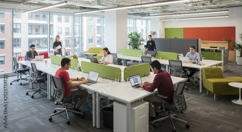 interior of a modern office