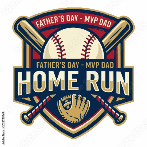 Celebrating the exceptional bond with an MVP dad a winning baseball themed design for paternal recognition